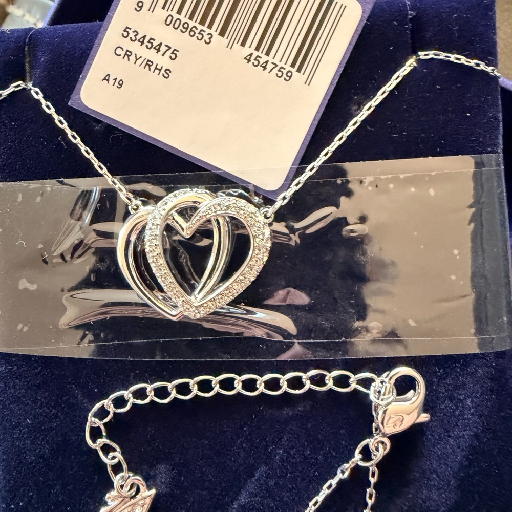 Swarovski Silver Heart Pendant Necklace
